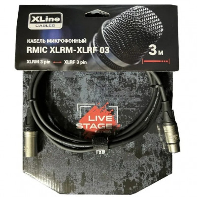 Кабель микрофонный Xline Cables RMIC XLRM-XLRF 03 XLR 3-pin male - XLR 3-pin female 3 м