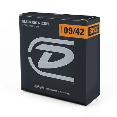 Струны для электрогитары Dunlop 3PDEN0942 Electric Guitar 3Pack, никель 09-42, 3 пачки