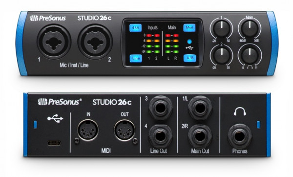 Аудиоинтерфейс PreSonus Studio 26C Аудиоинтерфейс PreSonus Studio 26C