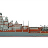Сборная модель ZVEZDA Российский атомный ракетный крейсер “Петр Великий”, 1/700