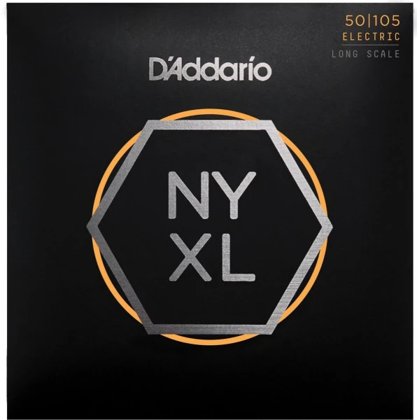 Струны для бас-гитары D'Addario NYXL50105, Long, Medium, 50-105