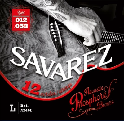 SAVAREZ  A240L Acoustic Phosphor Bronze .012-.053 струны для акустической гитары
