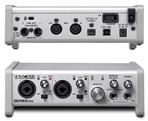 Аудиоинтерфейс Tascam SERIES 102i USB 10 входов, 4 выхода