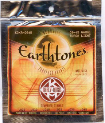 KERLY KQXA-0945 Earthtones Phosphor Bronze Tempered струны для акустической гитары
