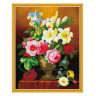 Алмазная мозаика с нанесенной рамкой 40х50 ЛЕТНИЙ АРОМАТ (35 цветов)