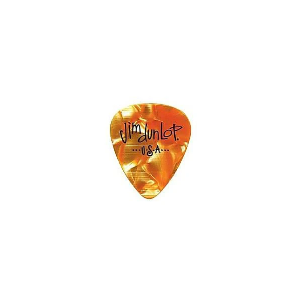 Медиаторы, жесткие, 12 шт. Dunlop 483P08HV Celluloid Orange Pearloid Heavy 12Pack