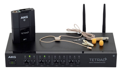 AKG DMS TETRAD Performer Set цифровая радиосистема с головным микрофоном и поясным передатчиком