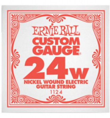 Ernie Ball 1124 калибр.024 одиночная для электрогитары/акустической гитары