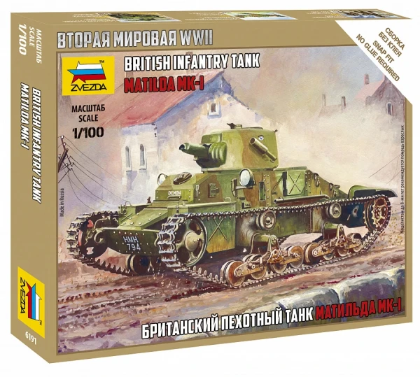 Британский танк Матильда Mk-1 1/100