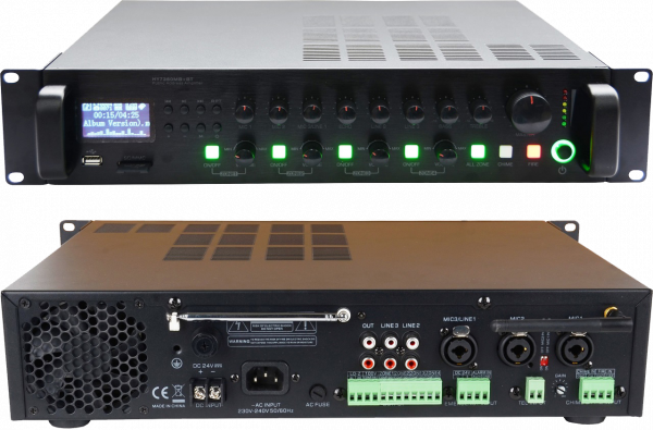Микшер-усилитель SVS Audiotechnik MA-240 PRO трансляционный 4 регулируемые зоны 240 Вт для Public Address