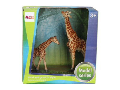 Набор фигурок животных MASAI MARA MM211-293 серии "Мир диких животных": Семья жирафов, 2 пр.