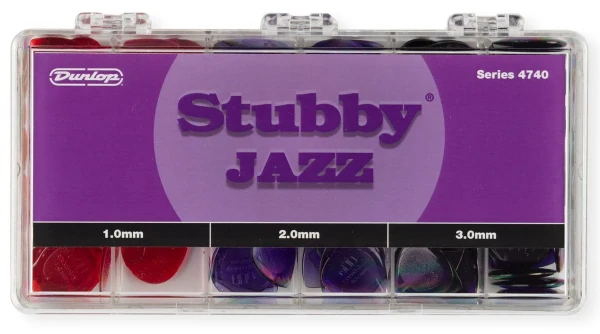 Коробка с медиаторами Dunlop 4740 Stubby Jazz Display, 100, 200, 300 по 48 шт, 144 шт