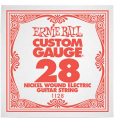 Ernie Ball 1128 калибр.028 одиночная для электрогитары/акустической гитары