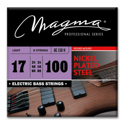 Комплект струн для 8-струнной бас-гитары 40/17-100/50 Magma Strings BE158N