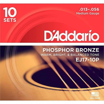 D'ADDARIO EJ17 -10P струны для акустической гитары