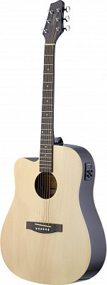 Stagg SA30DCE-N LH электроакустическая гитара