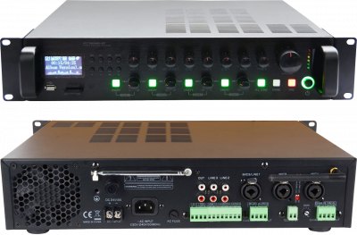Микшер-усилитель SVS Audiotechnik MA-360 PRO трансляционный 4 регулируемые 360 Вт для Public Address