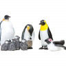 Набор фигурок животных MASAI MARA ММ203-002 серии "Мир морских животных": Семья пингвинов, 5 пр.