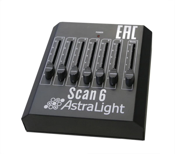 Компактный DMX пульт для статичных приборов, 6 каналов AstraLight Scan 6