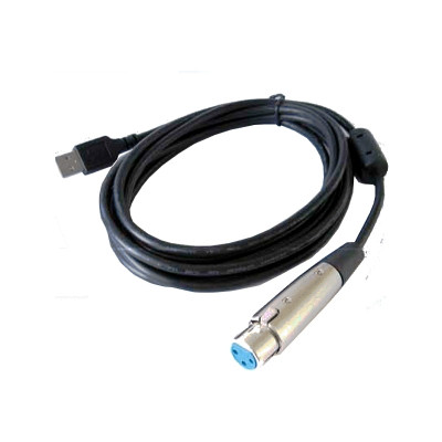 INVOTONE UC104 A/D аудио конвертер с кабелем и разъёмами XLR 3pin (мама)<->USB 4 м