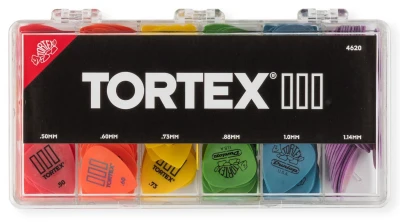 Коробка с медиаторами Dunlop 4620 Tortex TIII Display, 050, 060, 073, 088, 100, 114 - 36 шт, 216 шт