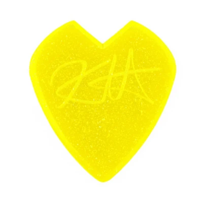Медиаторы Dunlop 47PKH3NYS Kirk Hammett Jazz III Yellow Glitter, толщина 1.38 мм, 6 шт.