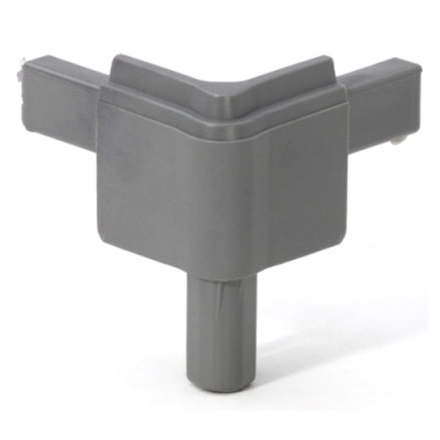 ADAM HALL Q4502MMG - Пластиковый стыковочный уголок для кейсов (цвет серый)