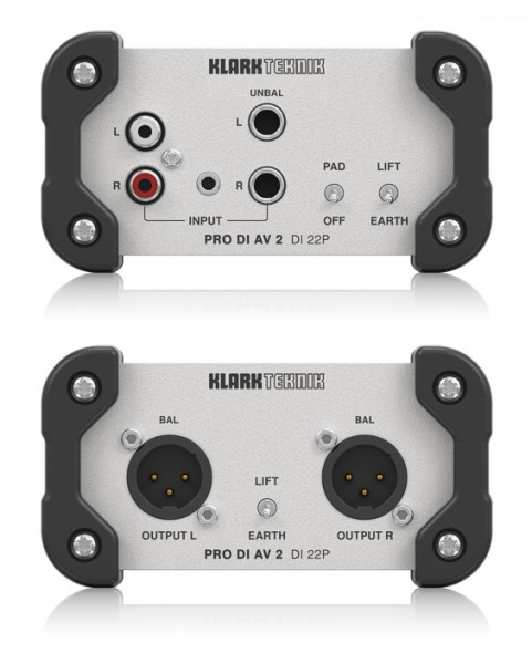 Директ бокс KLARK TEKNIK DI 22P пассивный стерео