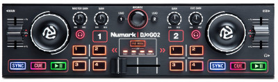 NUMARK DJ2GO2, сверхпортативный DJ-контроллер, в комплекте ПО Serato DJ Intro