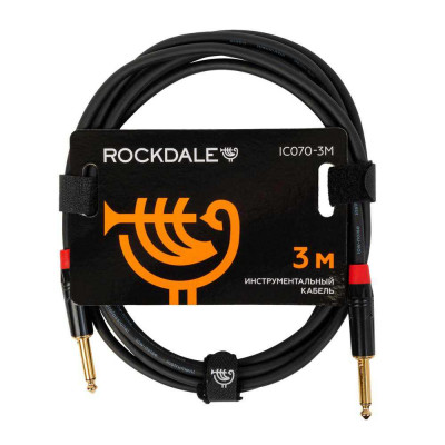 Инструментальный кабель ROCKDALE IC070-3M, mono jack, 3 м