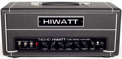HIWATT T40HD усилитель электрогитары ламповый, 20/40 Вт, 2x12AX7, 1x12AU7, 4xEL84