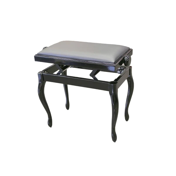 Банкетка Hidrau BG200 Black Gloss (L28), черная полированная, сиденье черная кожа