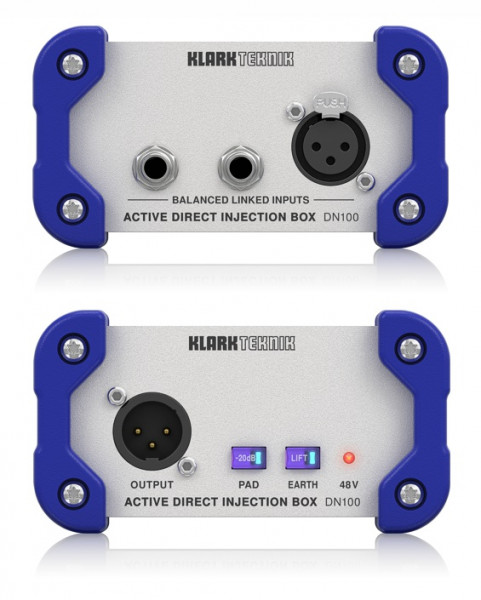 Директ бокс KLARK TEKNIK DN100 V2 одноканальный активный Директ бокс KLARK TEKNIK DN100 V2 одноканальный активный