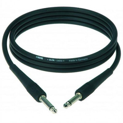 KLOTZ KIK6,0PPSW готовый инструментальный кабель IY106, длина 6м, моно Jack KLOTZ - моно Jack KLOTZ, никель, цвет черный