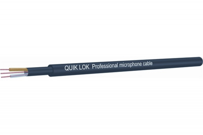 QUIK LOK CM675 RED профессиональный микрофонный кабель 2 x 0.22 mm², d=6.3mm, бухта, красный (цена за метр)