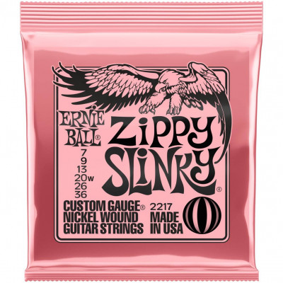 Струны для электрогитары ERNIE BALL 2217 Nickel Wound Zippy Slinky, 7-36