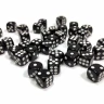 Набор черных игровых кубиков ZVEZDA "D6", 12мм, 36 шт