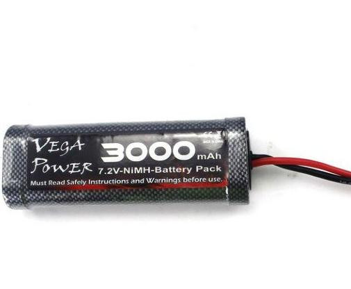 Аккумулятор Ni-Mh VegaPower 3000mAh, 7,2V, T-plug