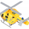Вертолет AUTODRIVE 20см инерц. на бат. со светом и звуком, желтый,  в/к 22,5*10*13,5, ,