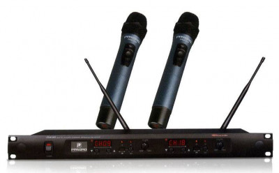 PASGAO PAW866+PAH908 радиосистема с двумя радиомикрофонами + кейс
