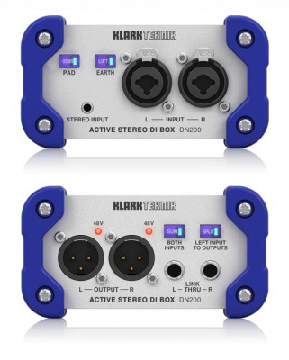 Директ бокс KLARK TEKNIK DN200 V2 двухканальный активный