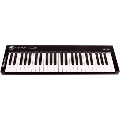 MIDI клавиатура Axelvox KEY49j Black, 49 клавиш черного цвета