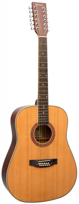 Акустическая гитара 12-струнная MARTINEZ W-1212 N натурального цвета