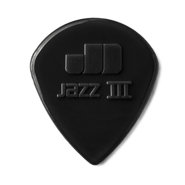 Медиаторы с острым кончиком, толщиной 1.38 мм, черные, 24 шт. Dunlop 47R3S Nylon Jazz III 24Pack