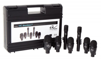 Комплект микрофонов для барабанов ALPHA AUDIO Mic Drumbox 7
