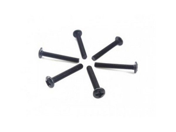 Винт с полукруглой головкой M3x20 под крестовую отвертку, 6шт.