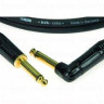 KLOTZ KIKA045PR1 готовый инструментальный кабель IY106, длина 4.5м, моно Jack Amphenol- моно Jack Amphenol угловой(контакты позо