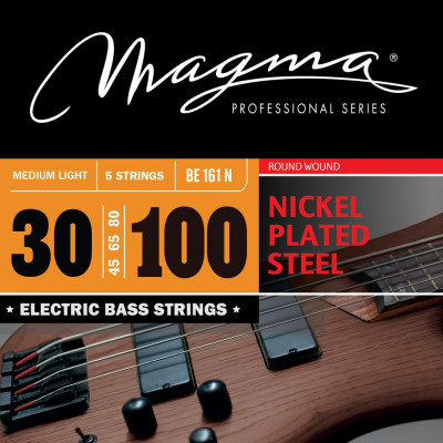 Комплект струн для 5-струнной бас-гитары High C 30-100 Magma Strings BE161N