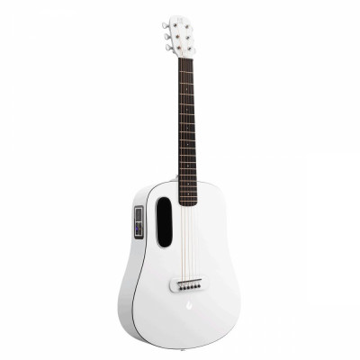 Гитара трансакустическая BlUE LAVA Touch белого цвета полужесткий чехол,USB кабель в комплекте