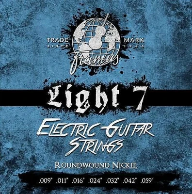 Струны для 7-струнной электрогитары Framus 45220REG7 Blue Label 10-64 (Regular), никель